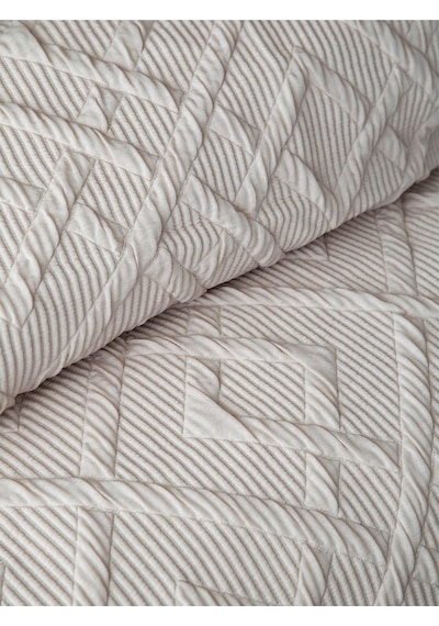 Bedline Tek Yatak Örtüsü Çift Kişilik Zen Bej 230x240 Cm