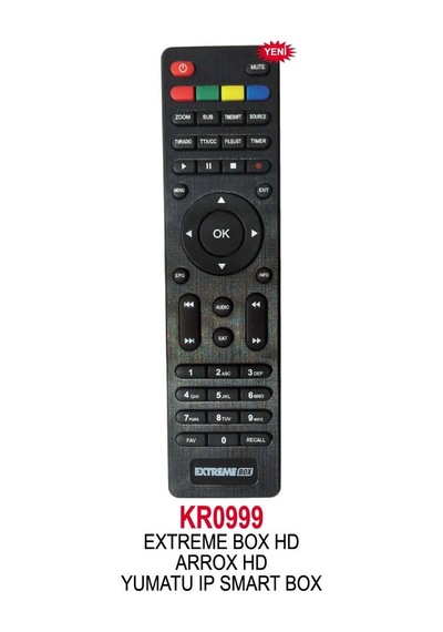 Uk0999 Iki Kumanda Bir Arada Kr0999-Kr0319 Uydu Kumandas Uzaktan Kumanda0999