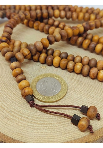 Zeytin Ağacı 500'lük Zikir Tesbihi 5 8mm 5117 Çok Renkli