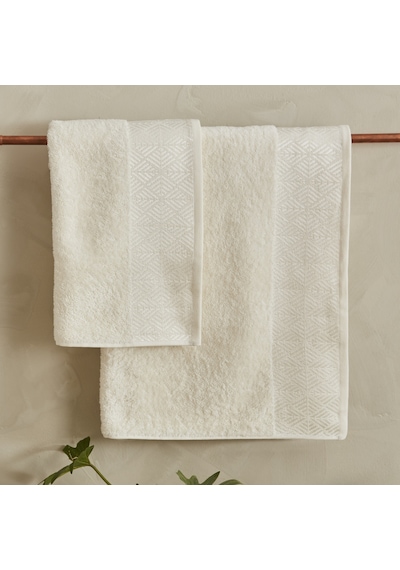 Karaca Home Luica 4 Parça Banyo/Baş Havlusu Hamam Seti Offwhite Bej Bej - Beyaz