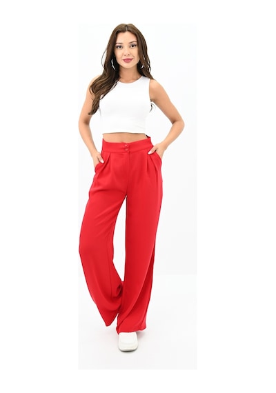 Koza Butik Kadın Palazzo Cep Detaylı Pantolon 6270-24 001