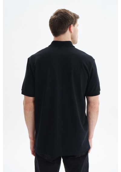 AR-MA Arma Erkek Regular Fit Basic % 100 Pamuk Pike Polo Yaka Tişört Y29374354102 Siyah