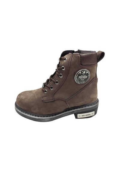 Harley Davidson Jim Hakiki Deri Unisex Bot Kahverengi