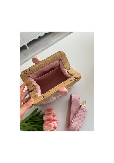 Bolca Emek Kadın El Örgüsü Motif Çanta Pembe - 919173877 Pembe - 919173877 Pembe