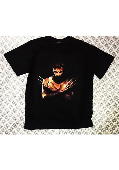 Stoned&Fame Unisex Siyah Wolverıne Baskılı T-shirt SIYAH