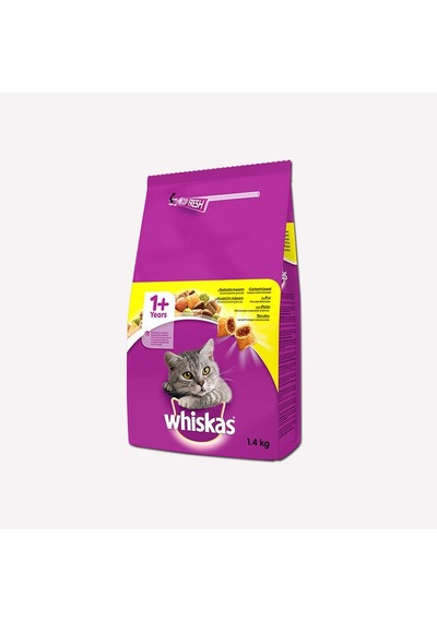 Whiskas Tavuklu Kuru Kedi Maması 1.4 Kg