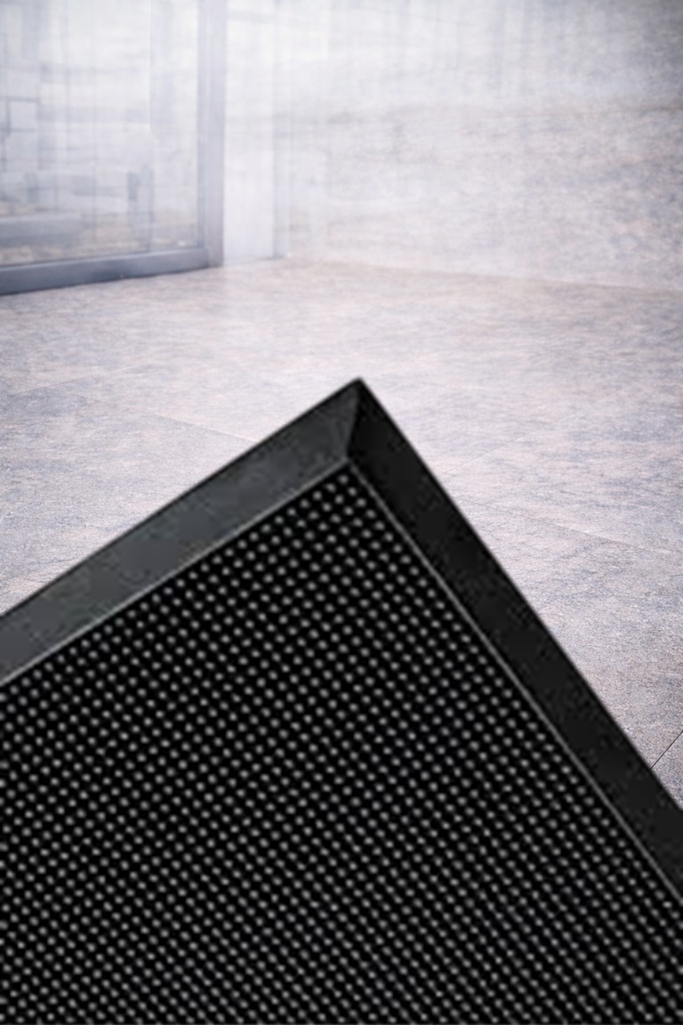 Myfloor Renkli Dezenfektan 50x70 Cm Kıvırcık Paspaslı Hijyenik Kauçuk Paspas Mavi