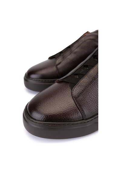 Tamer Tanca Erkek Hakiki Deri Kahverengi Sneakers & Spor Ayakkabı 1163 2526 Erk Ayk Y26 Kahve Fltr