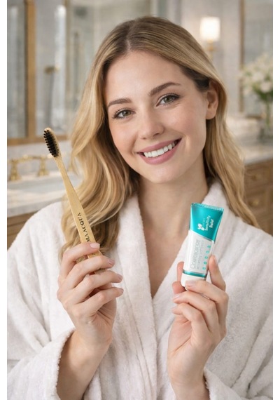 Dental Kit - Opalescence Sensitivity Relief Hassas Dişler İçin Beyazlatıcı Diş Macunu 28 Gr + Bambu Diş Fırçası