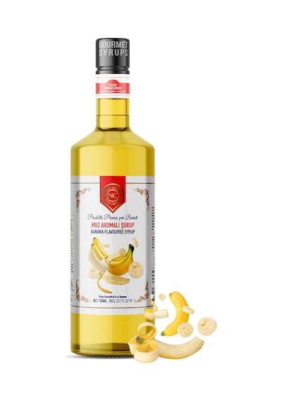 Nish Muz Aromalı Şurup 700 Ml - Pet Şişe