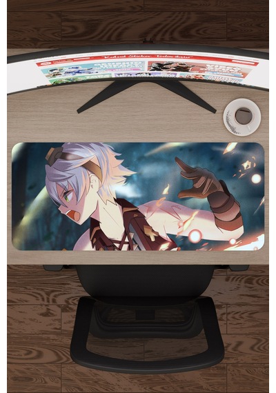 Bennett Genshin Impact Anime Gacha V5 - 70x30 Xl Gaming Mouse Pad Fare Altlığı