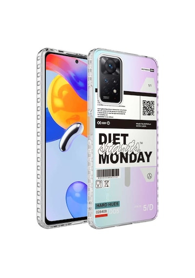 Xiaomi Redmi Note 11S Global Kılıf Airbag Kenarlı Desenli Elegans