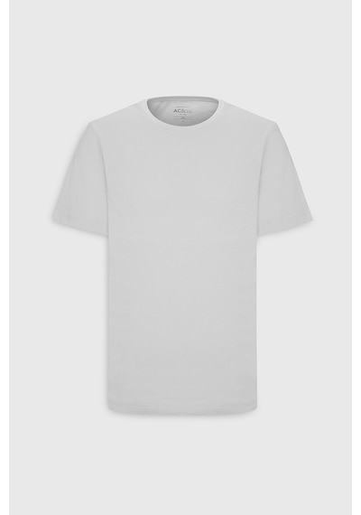 AC&Co / Altınyıldız Classics 4A4800000001BYZXS Slim Fit Bisiklet Yaka Kısa Kol Pamuklu Erkek Tişört Beyaz