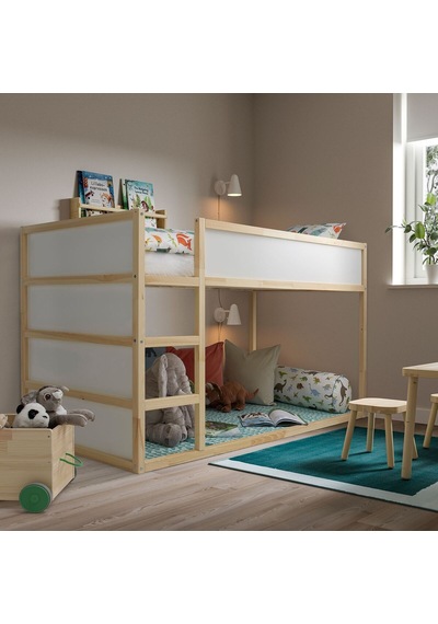 Ters Çevrilebilen Çocuk Karyolası, Beyaz-çam, 90x200 Cm 100 X 190 Ters Çevrilebilen Çocuk Karyolası, Beyaz-çam, 90x200 Cm 100 X 190
