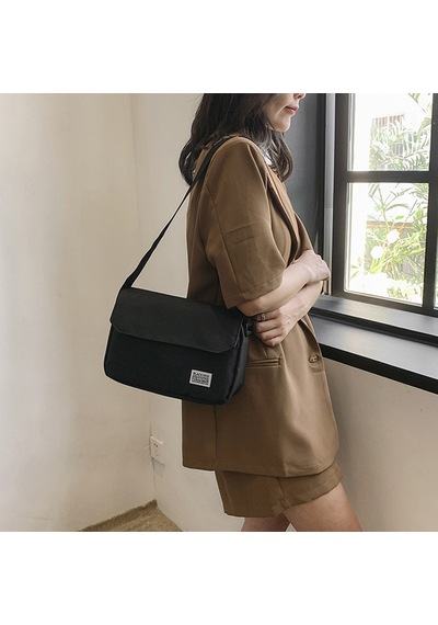 Dachuang "günlük Kullanım Ve Seyahat İçin Flep Kapanışlı Katı Siyah Naylon Crossbody Çanta" Red