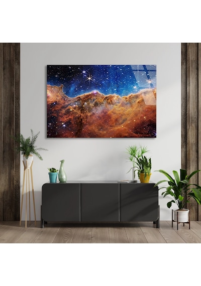 Yıldız Bulutsu - Cam Tablo - Deg1076 70 X 50 Cm