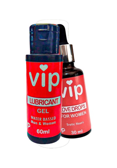 Vip Lubrikant Jel 60 Ml + Love Drops For Women