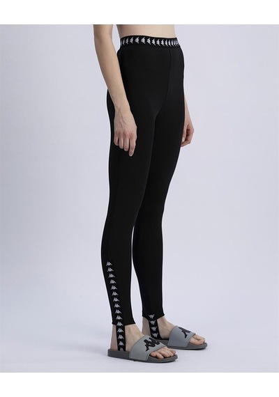 Kappa 222 Banda Vortex TK Kadın Spor Tayt Siyah-Beyaz 381L3LW-C4I