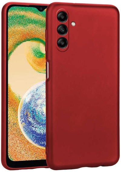 Galaxy Uyumlu A04s Kılıf Klfs Premier Silikon Kapak - Kırmızı Kirmizi