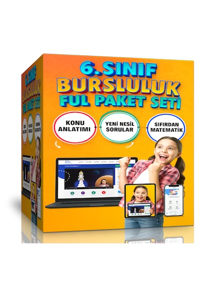 6. Sınıf Bursluluk Hazırlık Eğitim Seti Online Ful Eğitim