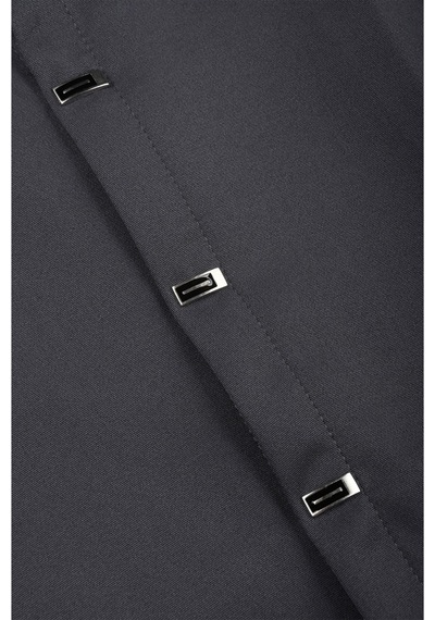 Deepsea Füme Slim Fit Likralı Kolay Ütülenebilir Gizli Düğmeli Erkek Gömlek 2602614