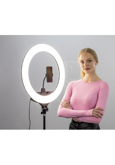 Döküm Ayaklı 22 Inç 600 Led Tripod Rıng Lıght Işık Influencer Youtuber Işığı Güzellik Makyaj Led