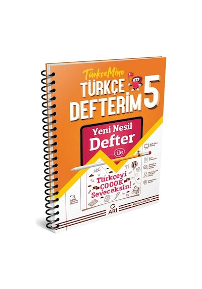 Arı Yayınları 5. Sınıf Türkçe Defterim - Türkçemino