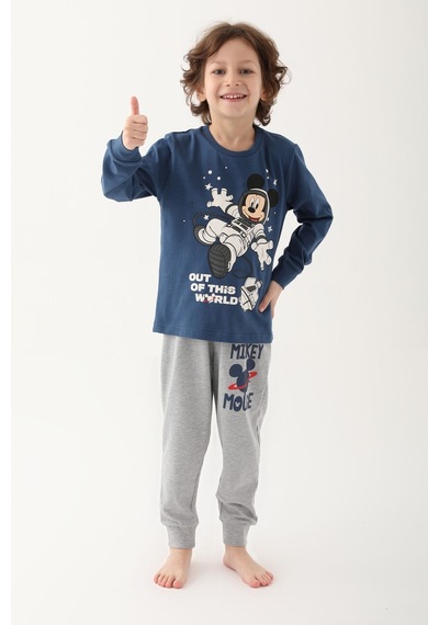 Mickey Mouse D4821-3 Çocuk  Koyu Indigo Pijama