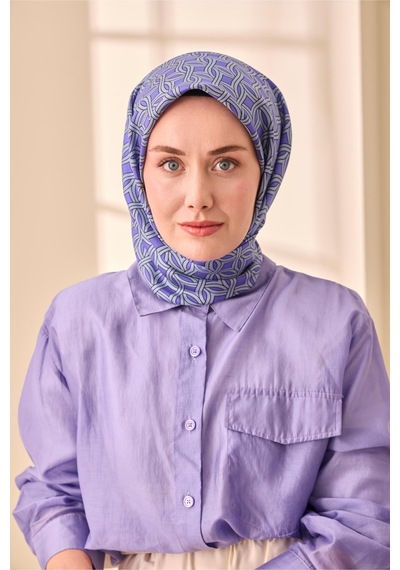 Silk Home Twill İpek Eşarp 11479-15 Funda, Buz Mavisi