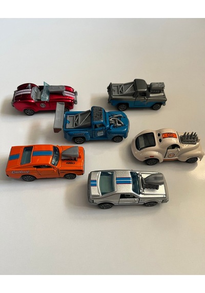 Çek Bırak Metal Arabalar 6 Parçalı Set 8 Cm Arabalar Çok Renkli