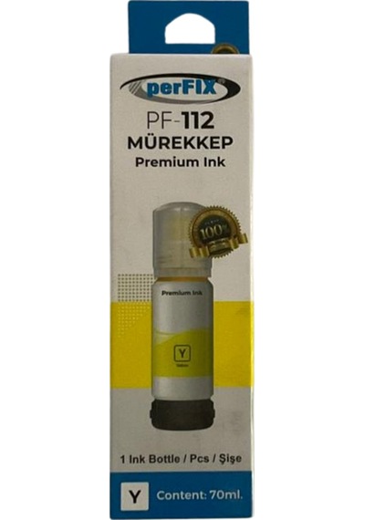 Perfıx Pf T112y Sarı Şişeli Mürekkep 70 Ml