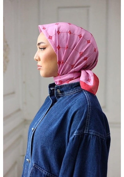 Silk Home Olinda Eşarp - Pembe Kırmızı - Pembe Kırmızı