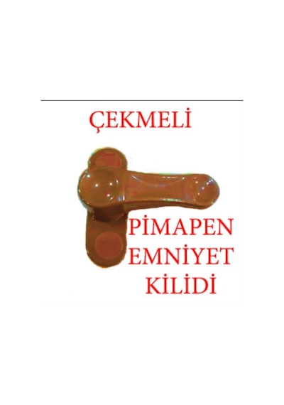 Pvc Kapı Ve Pencere Emniyet Kilidi Çekmeli Kahverengi