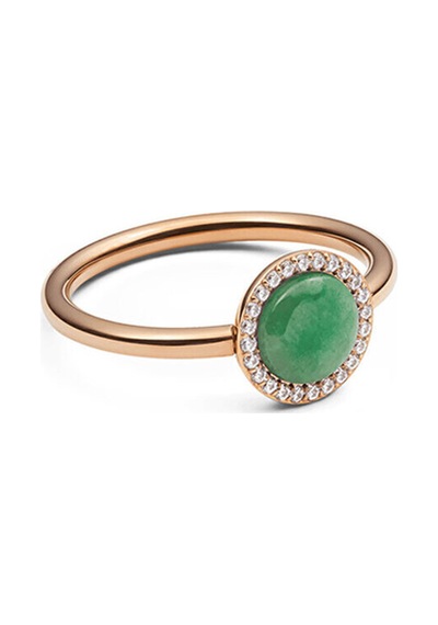 Audrey Ring Jade Rose Gold