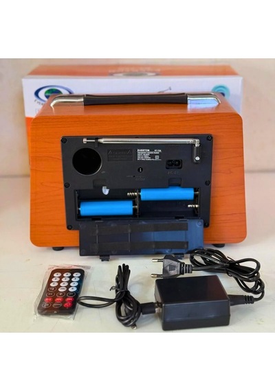 Gerçek Ahşap Eskitme Görünümlü Rt-750 Nostaljik Müzik Kutusu 3 Band Radyo / Bluetooth / Usb