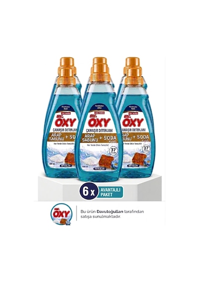 Arap Sabunu Ve Soda Etkili Çamaşır Deterjanı X 6 Adet