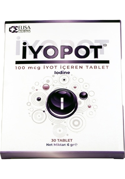 İyopot İyot içeren Takviye Edici Gıda 30 Tablet
