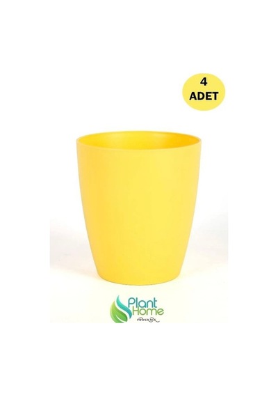 Dekoratif Sarı Orkide Saksısı - 4 Adet Set  12 Pot Üretim Saksısına Uygun Kaliteli Ürün