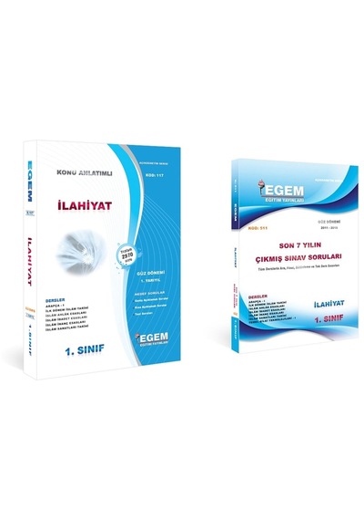 Aöf 1. Sınıf İlahiyat Güz Konu Ve Çıkmış Sorular Seti