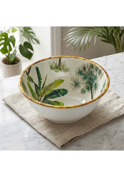 Lucky Art Palma Melamin 25 Cm Salata Kasesi Dıo30020 Çok Renkli