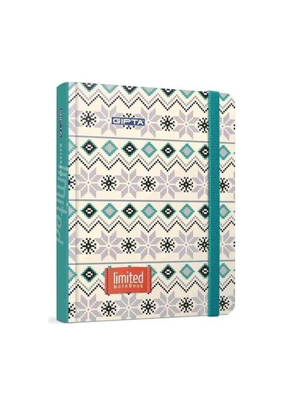 Gıpta 120 Yaprak 13x21 Limited İplik Dikiş Sert Kapak Çizgili Defter 2859 Çok Renkli