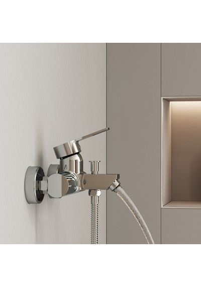 Nuss Safir Banyo Bataryası-parlak Krom-n-9604 Krom