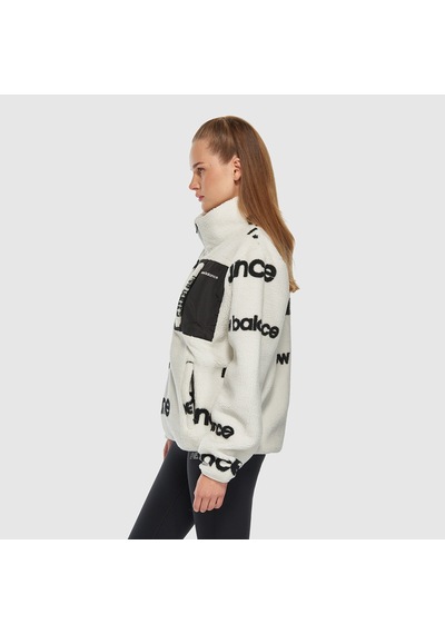 New Balance Nb Lifestyle Unisex Sweatshirt Uniseks Beyaz Sweatshirt - Unc3358