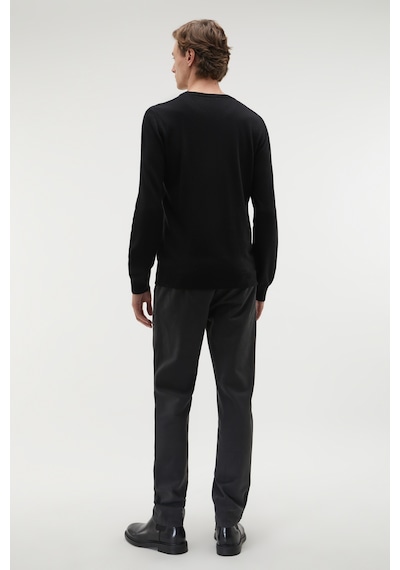 Mudo Erkek Erkek Siyah Bisiklet Yaka Regular Fit Kazak 1255142