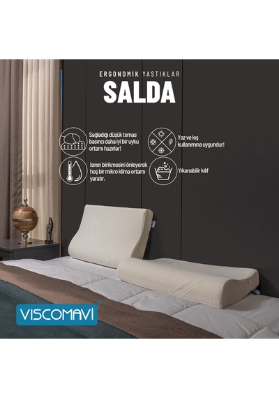 Viscomavi Salda Ergonomik Visco Yastık Viscomavi Salda Ergonomik Visco Yastık
