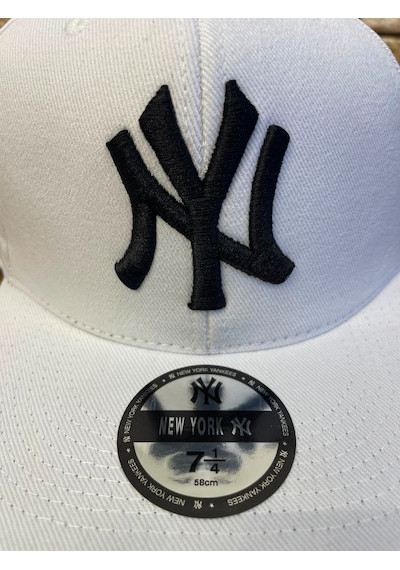 Hamze Ny New York Nakış Hip-hop Snapback Rapper Basket Beyzbol Şapka Cap Beyaz