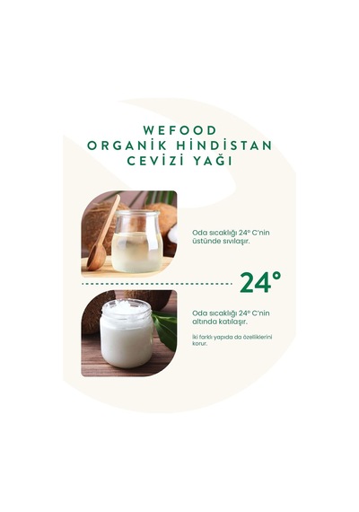 Organik Hindistan Cevizi Yağı, Beyaz, 150 Ml Diğer