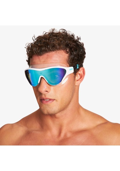 Arena The One Mask Unisex Aynalı Mavi Antrenman Gözlüğü - 004308 Mavi