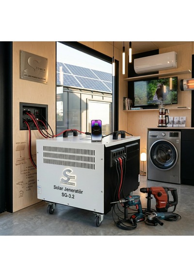 Spower Energy Solar Hibrit Jeneratör Sg-3.5 24 105 3500 Watt