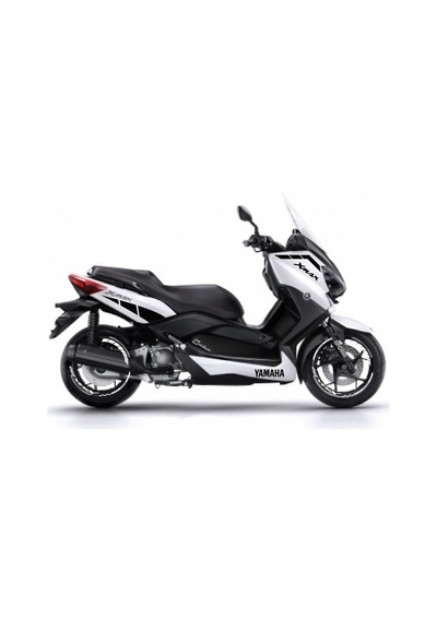 Yamaha Xmax 250 2 Kesikli Siyah Renk Sticker Modeli Jant Dahil